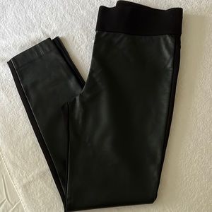 Club Monaco - Vegan leather front and stretch fabric back